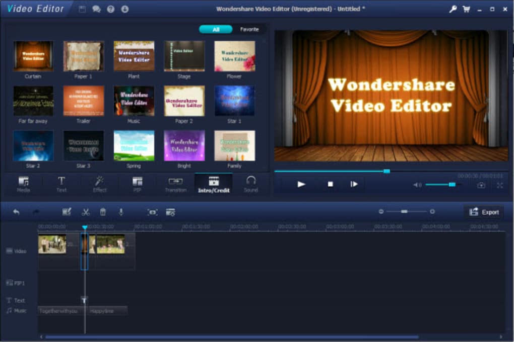 Download wondershare video editor full